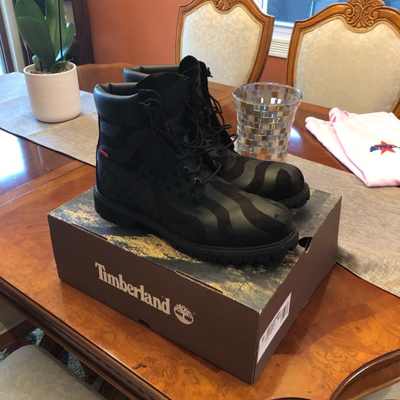 Supreme x Timberland Stars and Stripes 6” cut boot - Picture 1 of 8